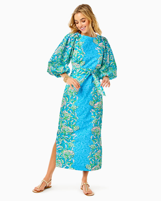 Barbara 3/4 Sleeve Cotton Maxi Dress | Lilly Pulitzer Outlet