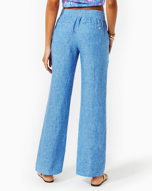 32" Deri Linen Palazzo Pant | Lilly Pulitzer Outlet