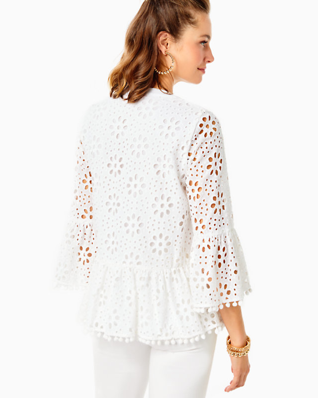 Bekah 3/4 Sleeve Eyelet Top | Lilly Pulitzer Outlet