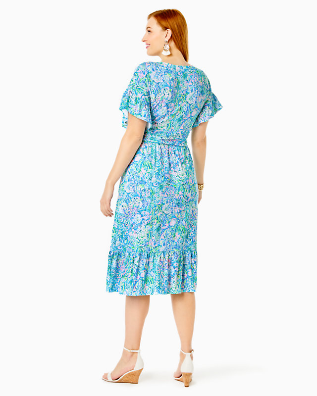 Juliet Ruffle Midi Dress | Lilly Pulitzer Outlet