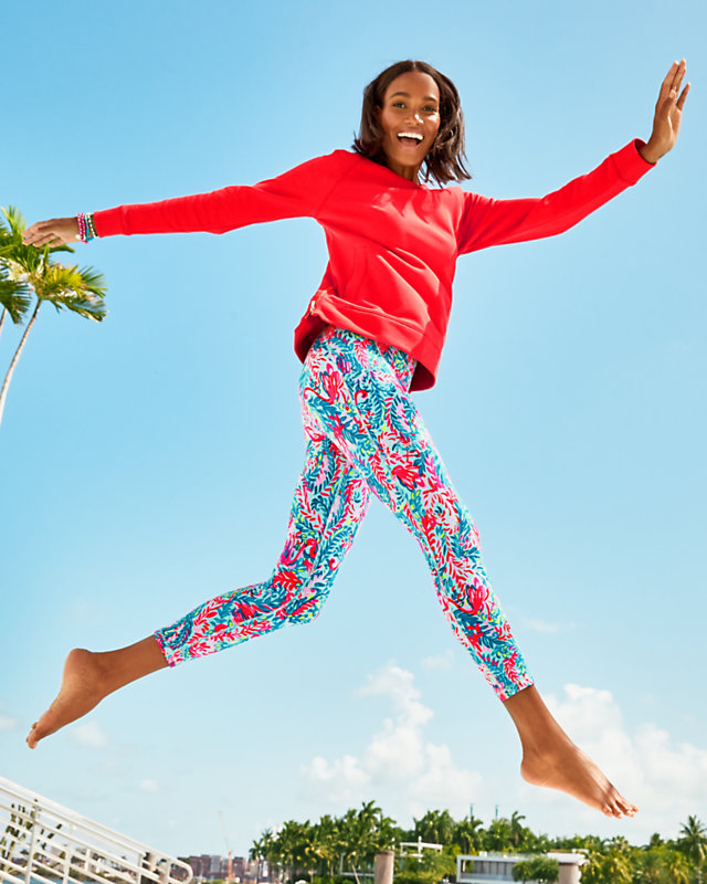 UPF 50+ Luxletic 24" Weekender High-Rise Midi Legging | Lilly Pulitzer Outlet