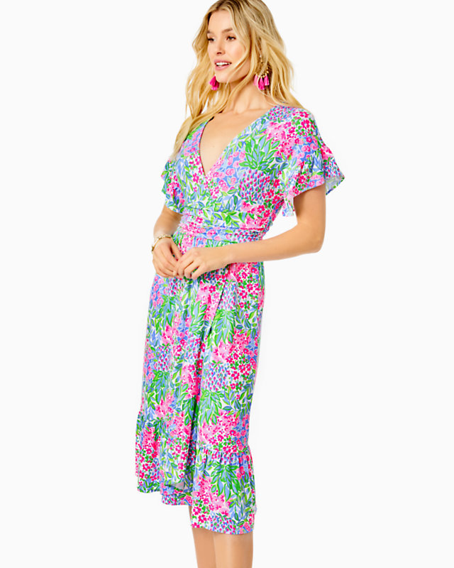Juliet Ruffle Midi Dress | Lilly Pulitzer Outlet