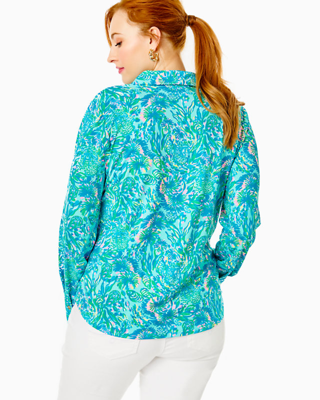 UPF 50+ ChillyLilly Marlena Button Down Top | Lilly Pulitzer Outlet