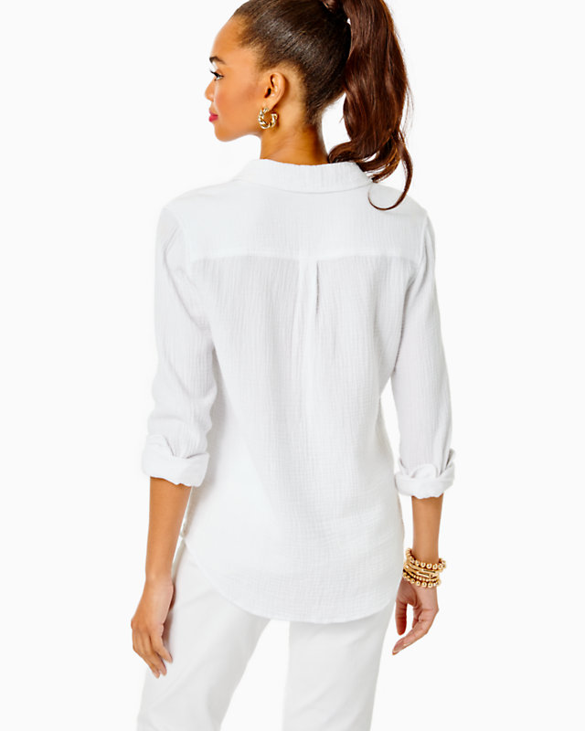 Geanie Button Down Top | Lilly Pulitzer Outlet