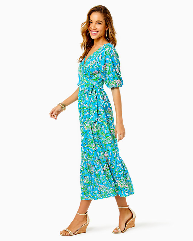 Brantley Midi Wrap Dress | Lilly Pulitzer Outlet
