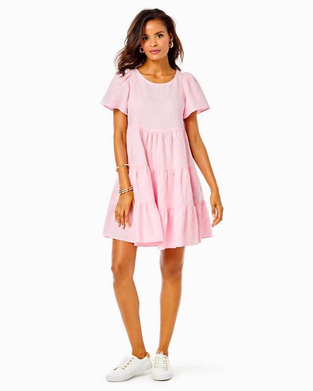 Jocelyn Short Sleeve Linen Dress | Lilly Pulitzer Outlet