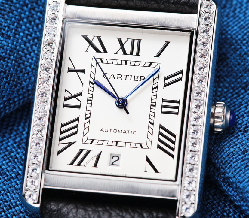 🔥🔥🔥 Cartier ⌚ Cartier Tank Series Men's Mechanical Wrist Watch