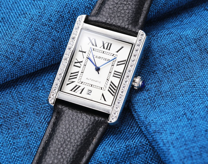 🔥🔥🔥 Cartier ⌚ Cartier Tank Series Men's Mechanical Wrist Watch