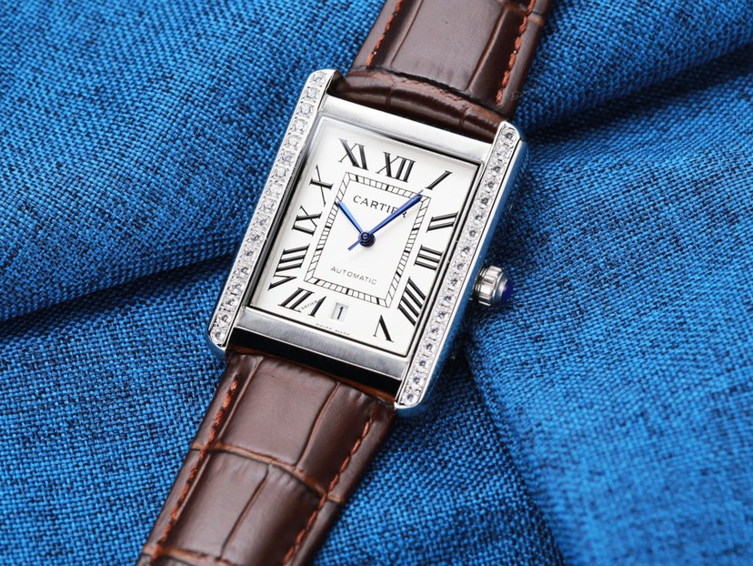 🔥🔥🔥 Cartier ⌚ Cartier Tank Series Men's Mechanical Wrist Watch