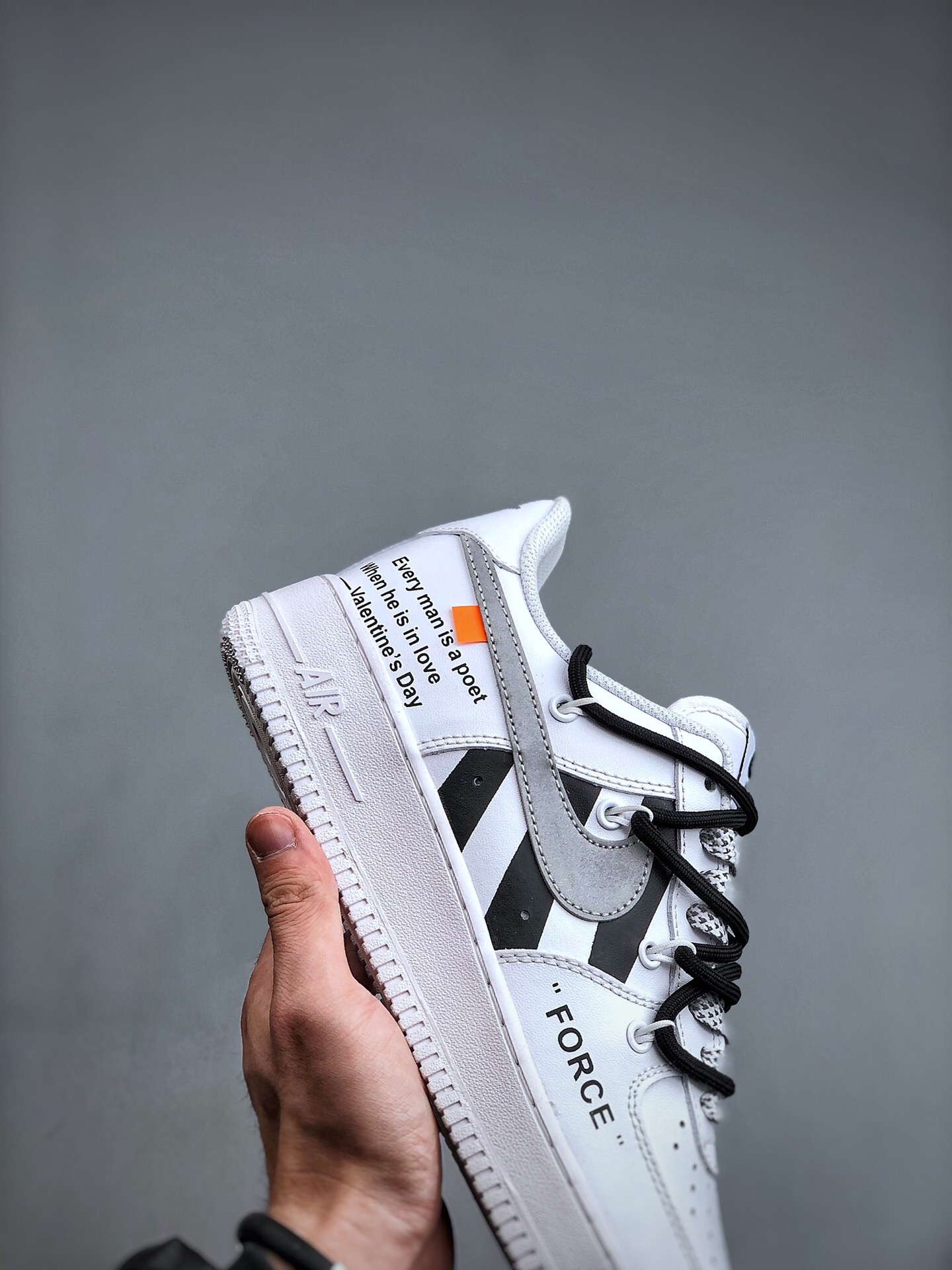 New Nike air force 1 07 lv8 classic printing Deconstruction binding rope Air Force One low top board shoes