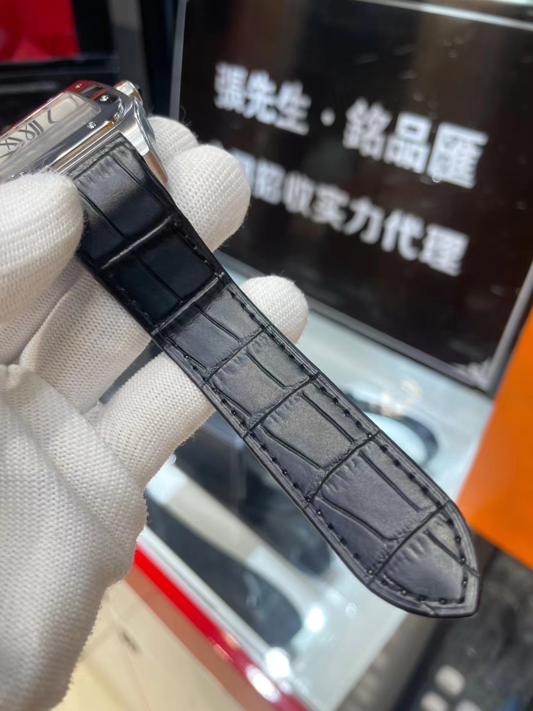 New Cartier Sandoz Series Men's Large Cowhide Watch