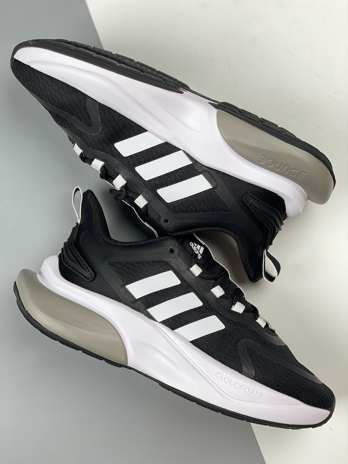 New  Adidas White and black comfortable trend boost popcorn low top running shoes