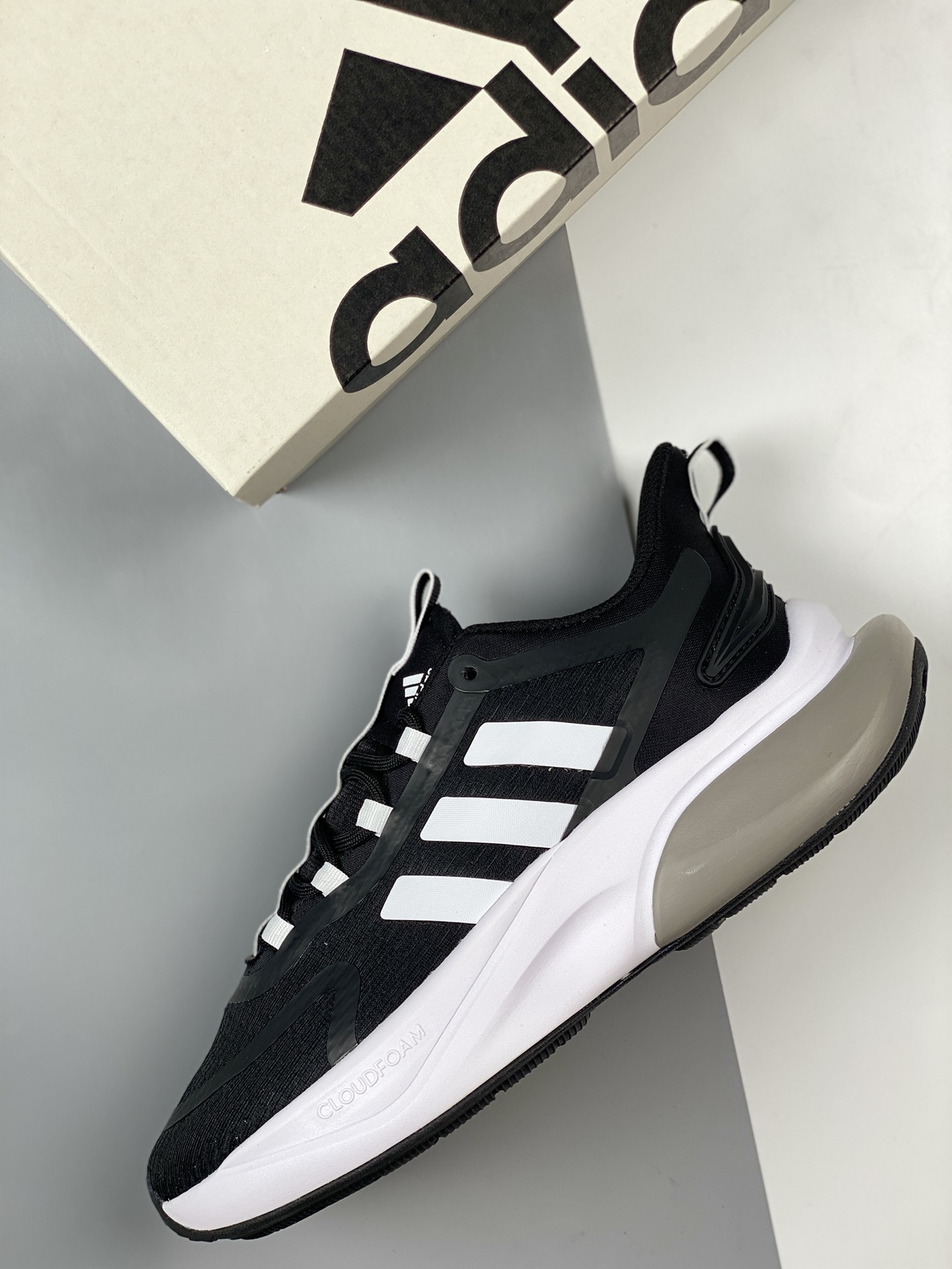 New  Adidas White and black comfortable trend boost popcorn low top running shoes
