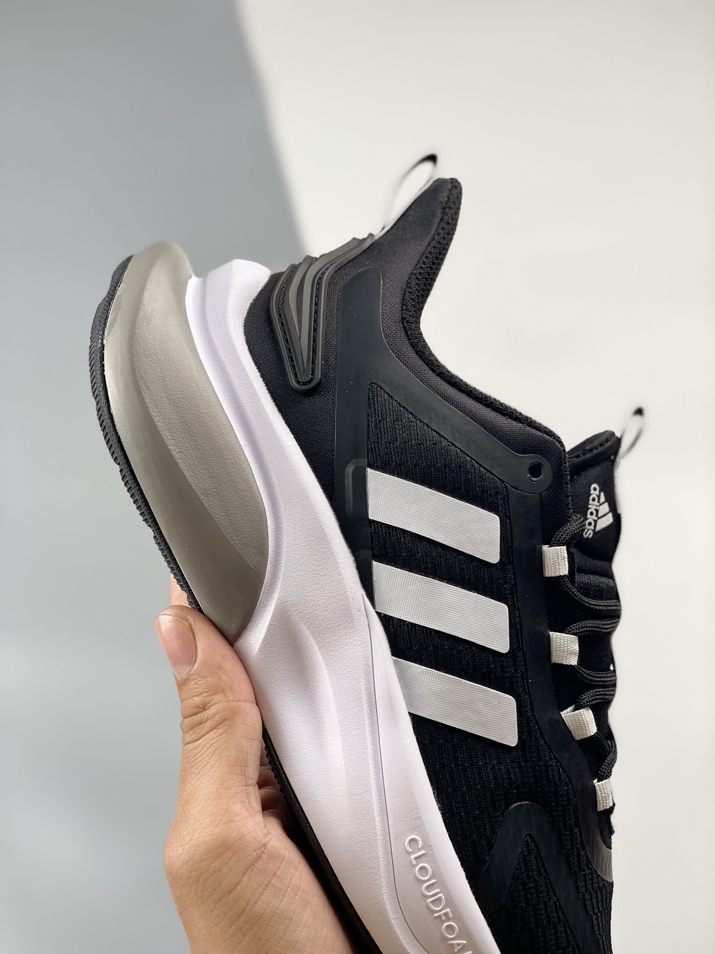 New  Adidas White and black comfortable trend boost popcorn low top running shoes