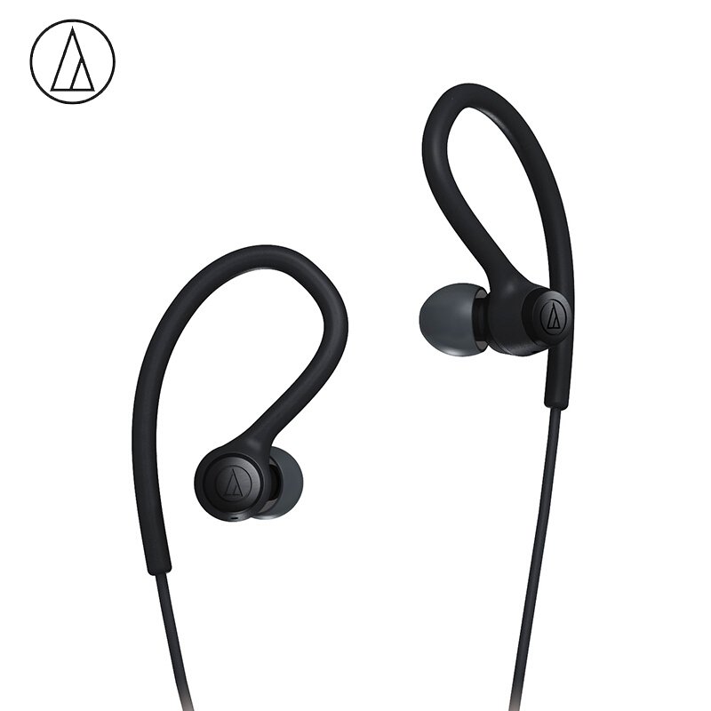 Original Audio-Technica ATH-SPORT10 In-ear Wired Earphone Music Headset Sport Earbuds With IPX5 Waterproof For Huawei Xiaomi Blue