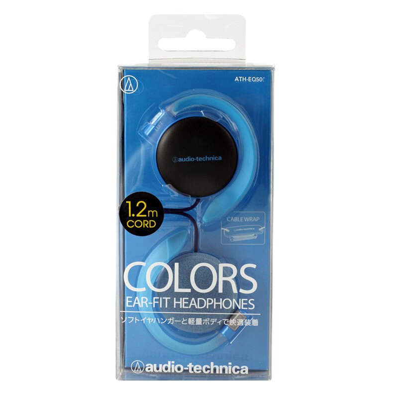 Original Audio-Technica ATH-EQ500 Wired Earphone Music Headset Ear Hook Sport Headphone Surround Bass For Xiaomi Huawei Oppo Etc Red