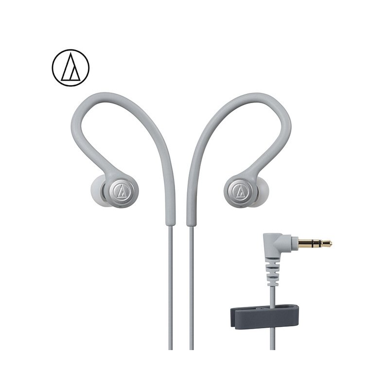 Original Audio-Technica ATH-SPORT10 In-ear Wired Earphone Music Headset Sport Earbuds With IPX5 Waterproof For Huawei Xiaomi White