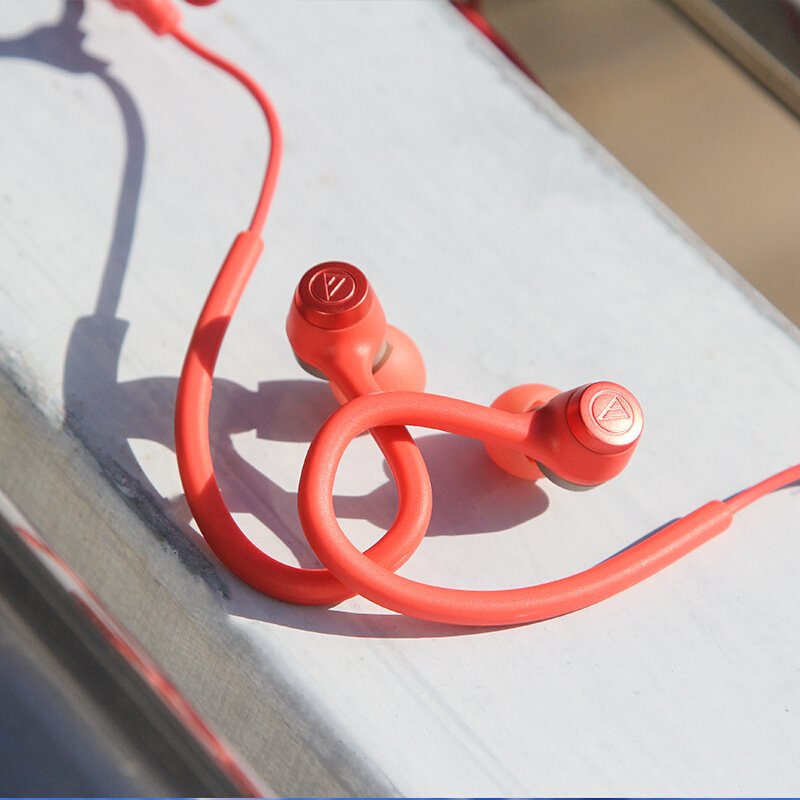 Original Audio-Technica ATH-SPORT10 In-ear Wired Earphone Music Headset Sport Earbuds With IPX5 Waterproof For Huawei Xiaomi Blue