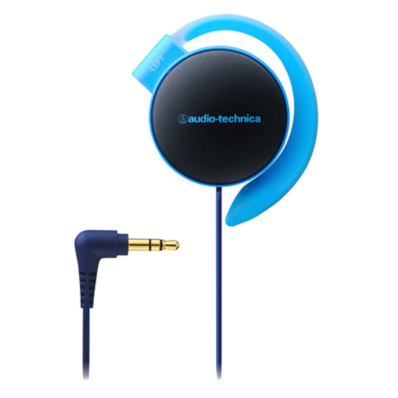 Original Audio-Technica ATH-EQ500 Wired Earphone Music Headset Ear Hook Sport Headphone Surround Bass For Xiaomi Huawei Oppo Etc Blue
