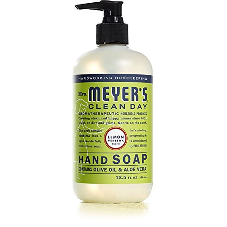 MRS. MEYER'S CLEAN DAY Hand Soap, Made with Essential Oils, Biodegradable Formula, Honeysuckle, 12.5 fl. oz - Pack of 3