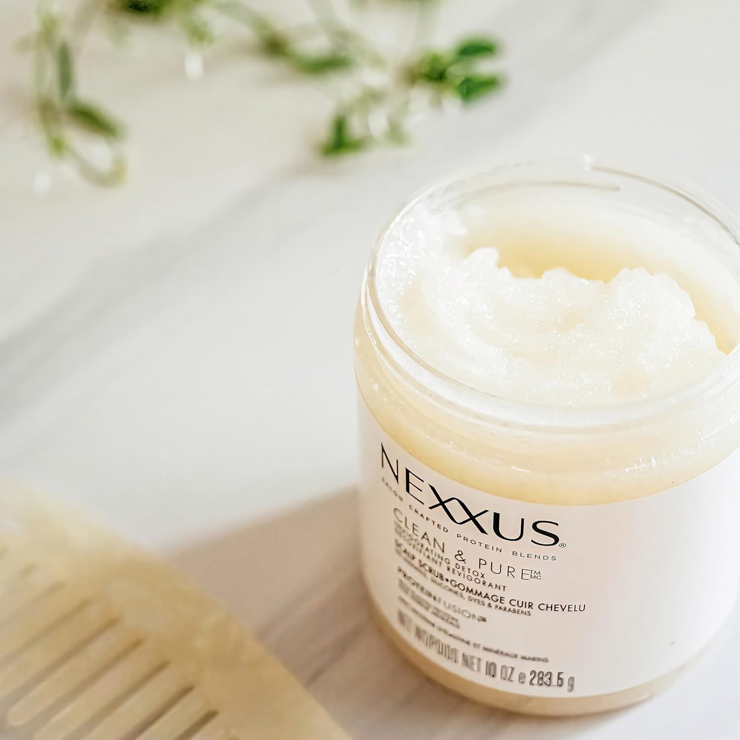 Nexxus Sulfate-Free Hair Scrub Exfoliating Scalp Scrub To Nourish & Clarify Silicone, Dye, & Paraben Free Hair Scrub 10 oz