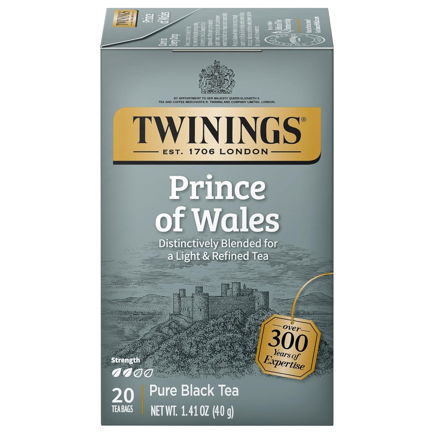 Twinings English Breakfast Black Tea Individually Wrapped Bags, 100 Count (Pack of 1), Smooth, Flavourful, and Robust, Caffeinated, Enjoy Hot or Iced | Packaging May Vary