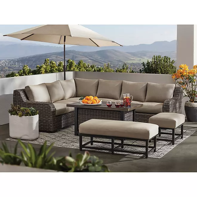 Athena 7-Piece Sectional with Firepit2025