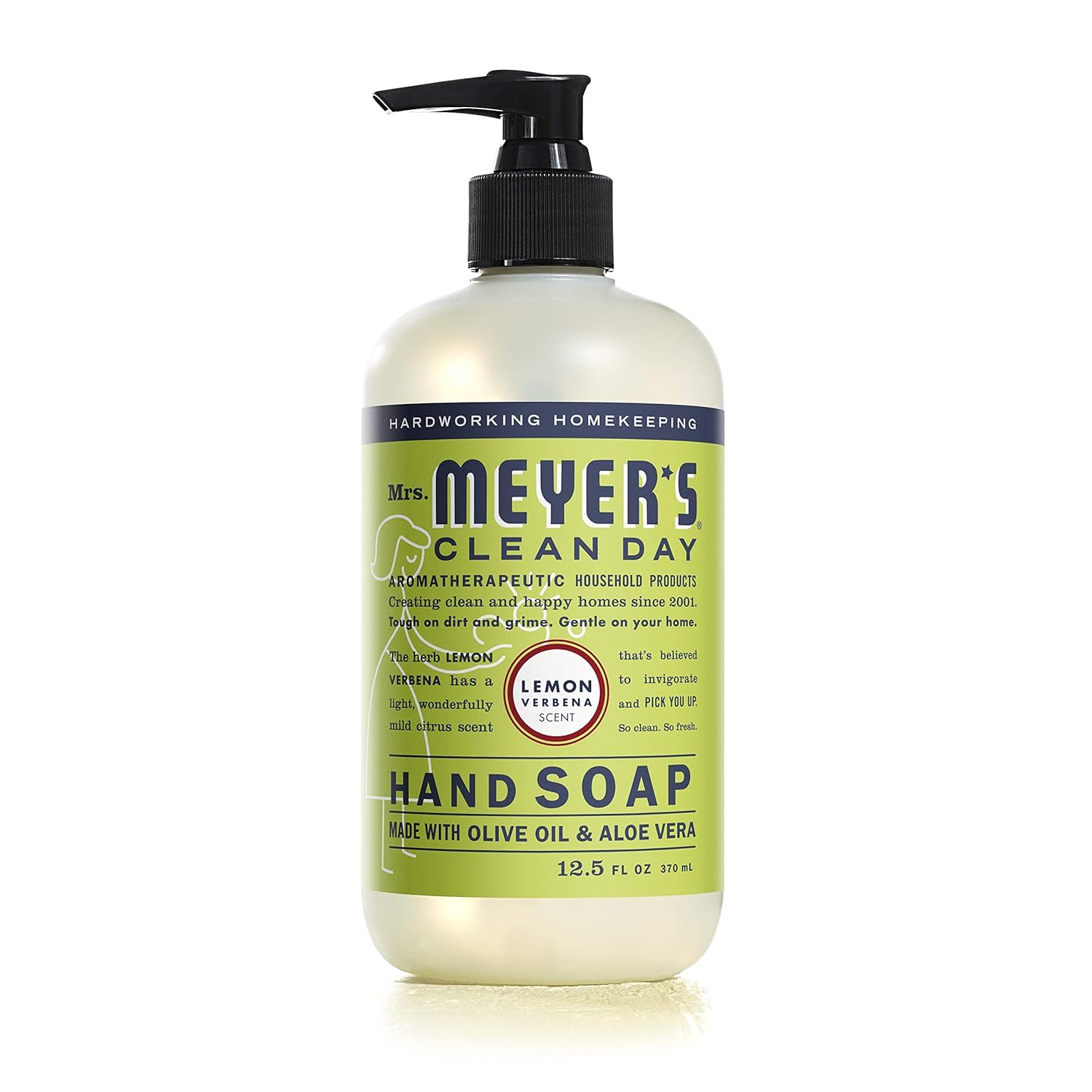 MRS. MEYER'S CLEAN DAY Hand Soap, Made with Essential Oils, Biodegradable Formula, Honeysuckle, 12.5 fl. oz - Pack of 3