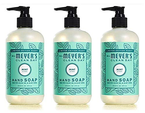 MRS. MEYER'S CLEAN DAY Hand Soap, Made with Essential Oils, Biodegradable Formula, Honeysuckle, 12.5 fl. oz - Pack of 3