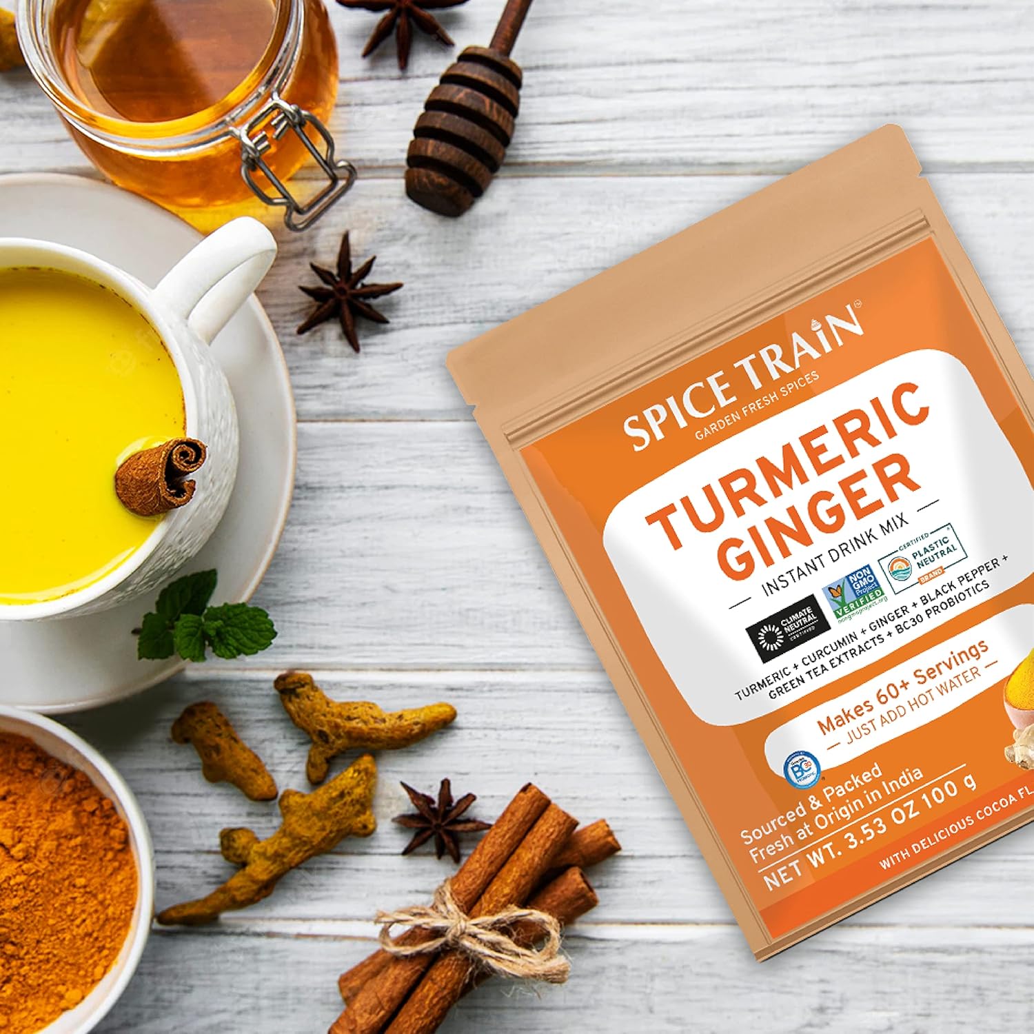 HANDPICK, Peppermint Tea, Eco-Conscious Tea Bags - 100 Count | Caffeine Free, Non-GMO | Minty, Fresh & Cool flavor | Direct From Source