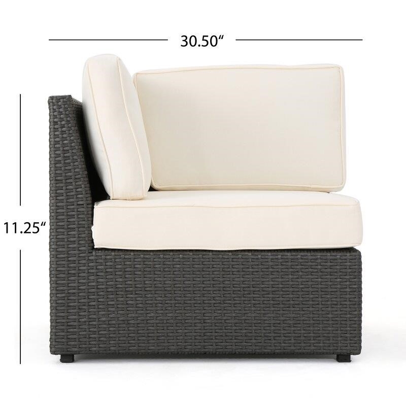 Grainne All Weather Wicker/Rattan 8 - Person Seating Group with Cushions