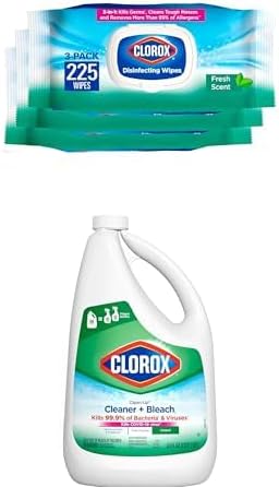 Clorox Disinfecting Wipes, Bleach Free Cleaning Wipes, Household Essentials, Fresh Scent, Moisture Seal Lid, 75 Wipes, Pack of 3 (New Packaging)