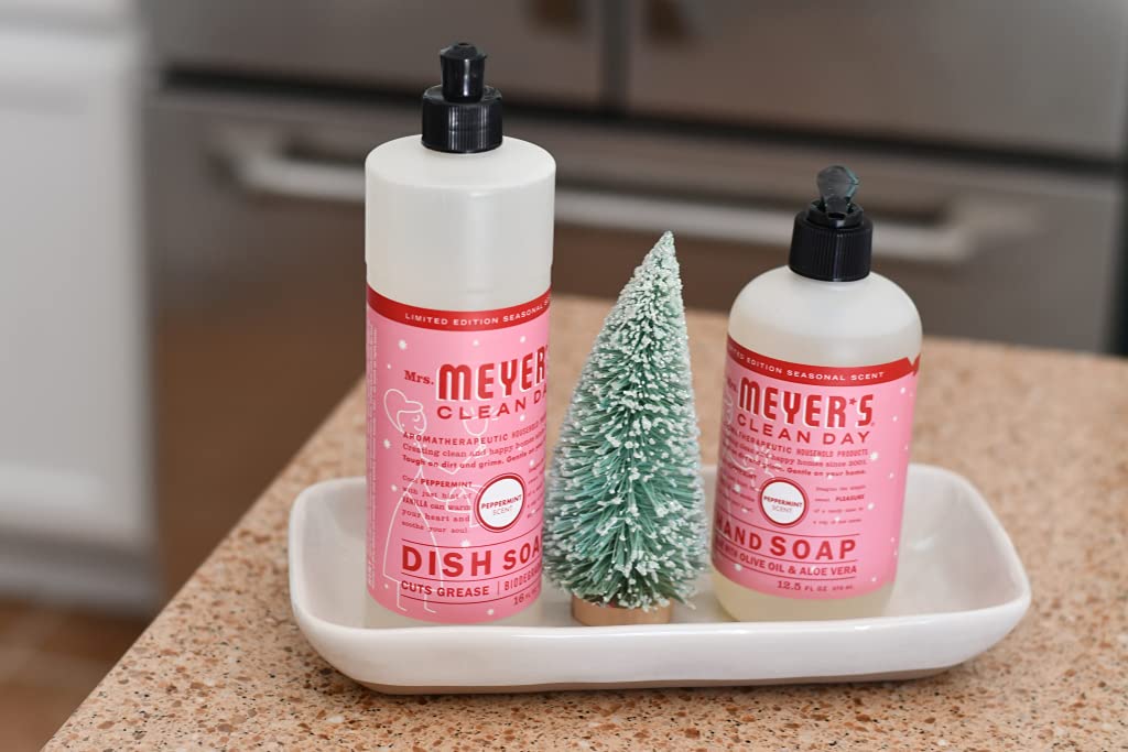 MRS. MEYER'S CLEAN DAY Hand Soap, Made with Essential Oils, Biodegradable Formula, Honeysuckle, 12.5 fl. oz - Pack of 3