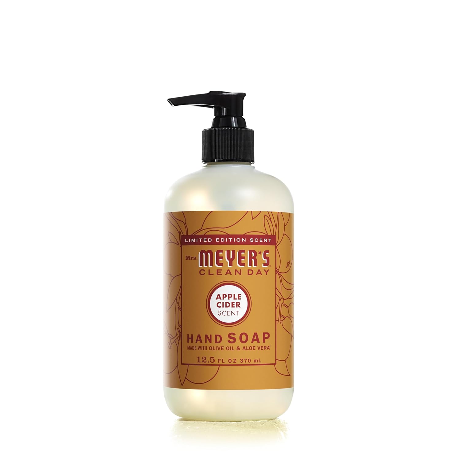 MRS. MEYER'S CLEAN DAY Hand Soap, Made with Essential Oils, Biodegradable Formula, Honeysuckle, 12.5 fl. oz - Pack of 3