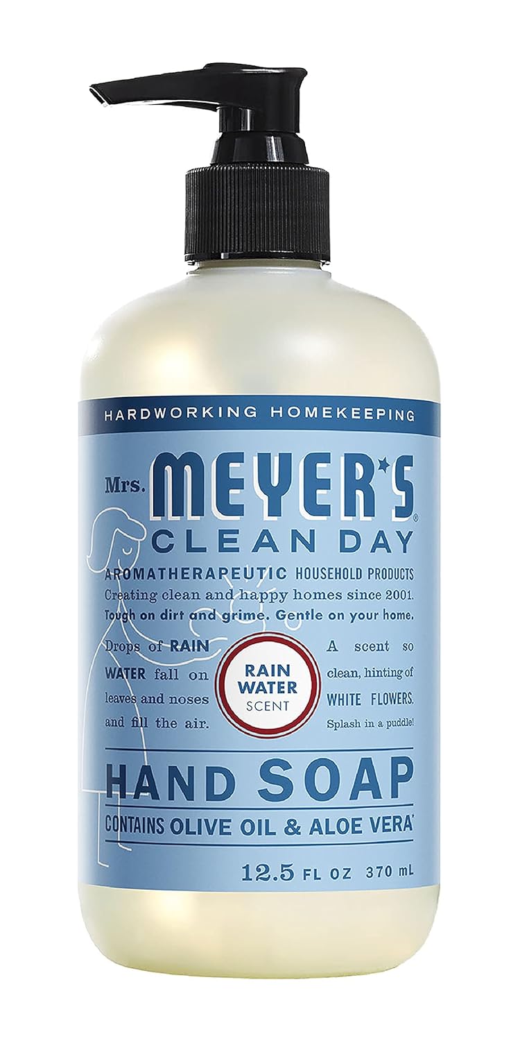 MRS. MEYER'S CLEAN DAY Hand Soap, Made with Essential Oils, Biodegradable Formula, Honeysuckle, 12.5 fl. oz - Pack of 3