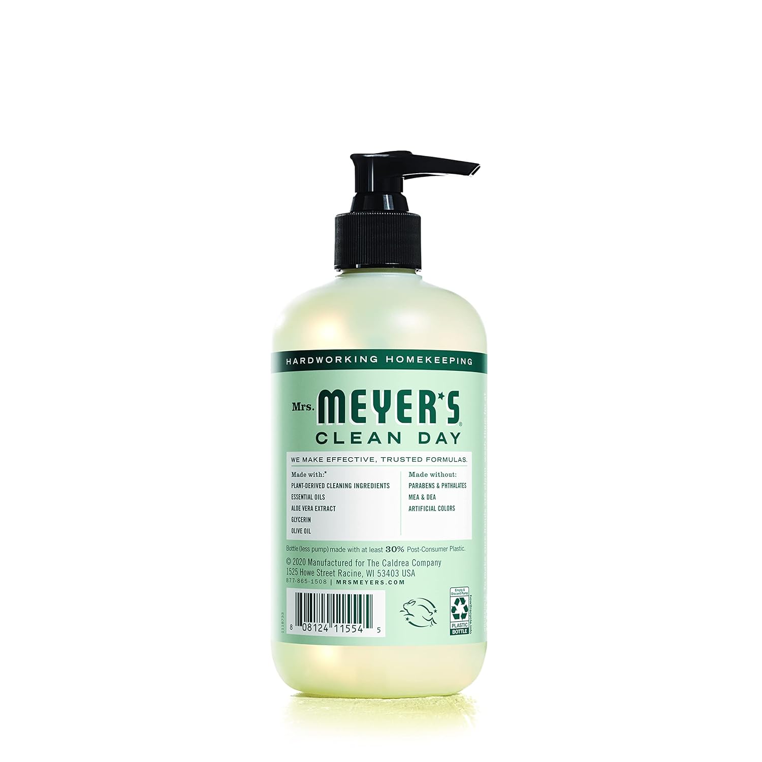 MRS. MEYER'S CLEAN DAY Hand Soap, Made with Essential Oils, Biodegradable Formula, Honeysuckle, 12.5 fl. oz - Pack of 3