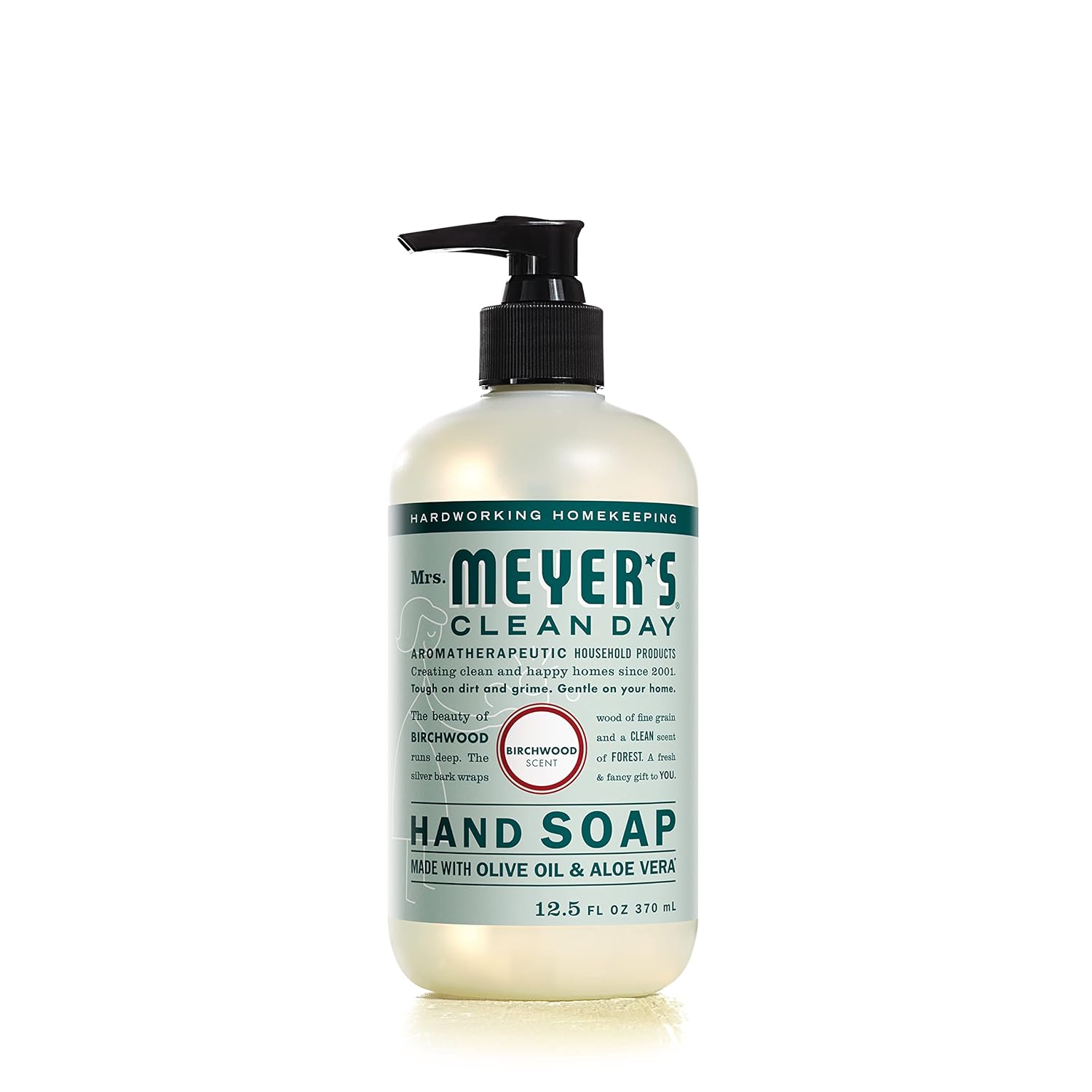 MRS. MEYER'S CLEAN DAY Hand Soap, Made with Essential Oils, Biodegradable Formula, Honeysuckle, 12.5 fl. oz - Pack of 3