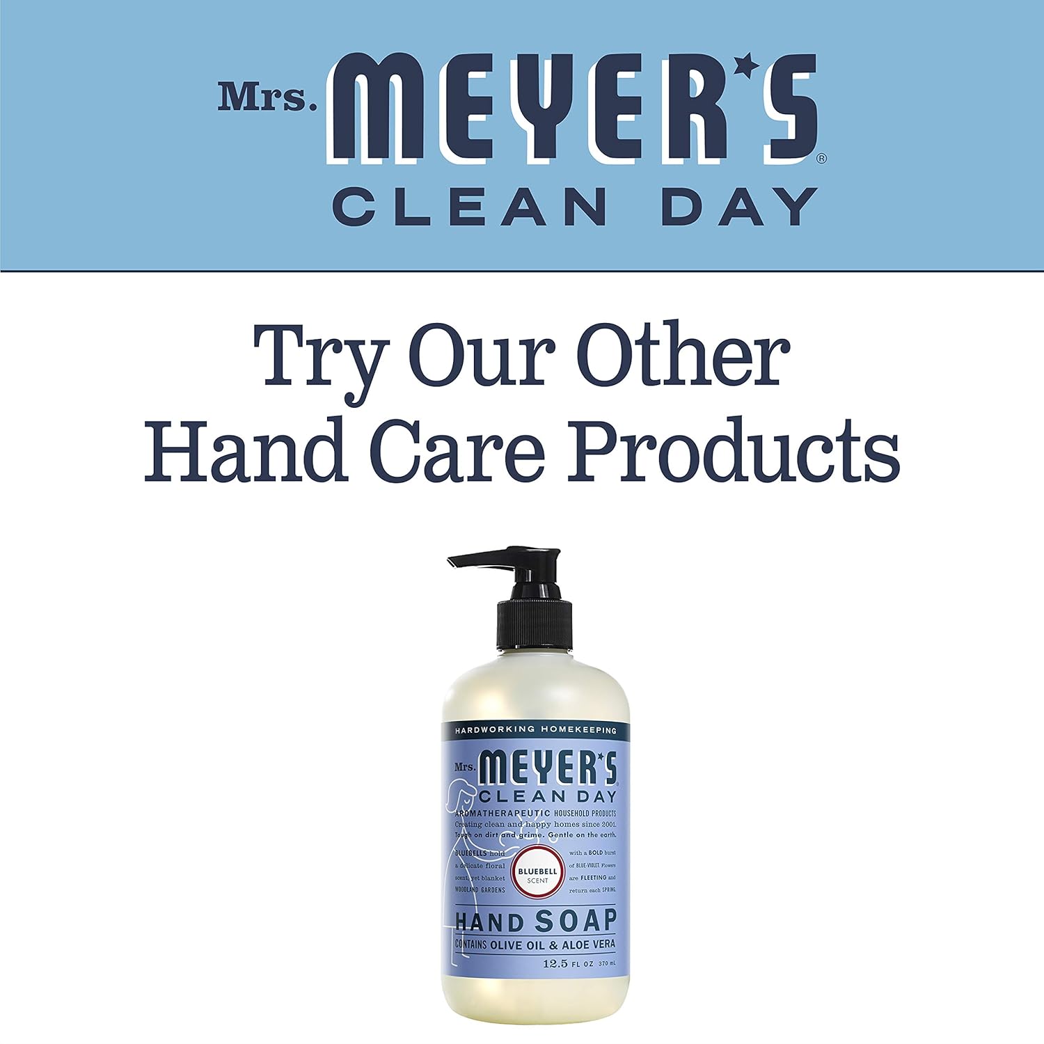 MRS. MEYER'S CLEAN DAY Hand Soap, Made with Essential Oils, Biodegradable Formula, Honeysuckle, 12.5 fl. oz - Pack of 3