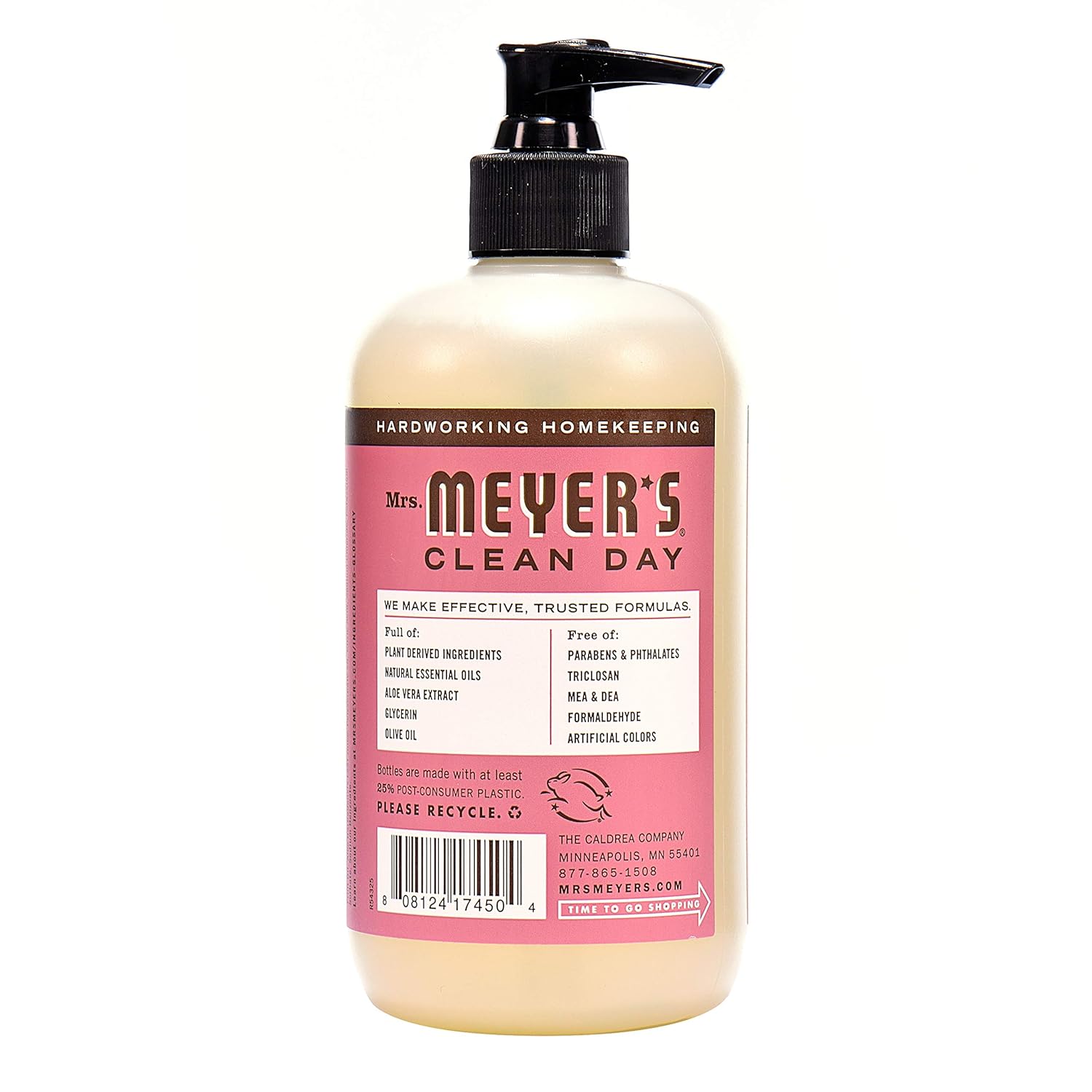 MRS. MEYER'S CLEAN DAY Hand Soap, Made with Essential Oils, Biodegradable Formula, Honeysuckle, 12.5 fl. oz - Pack of 3