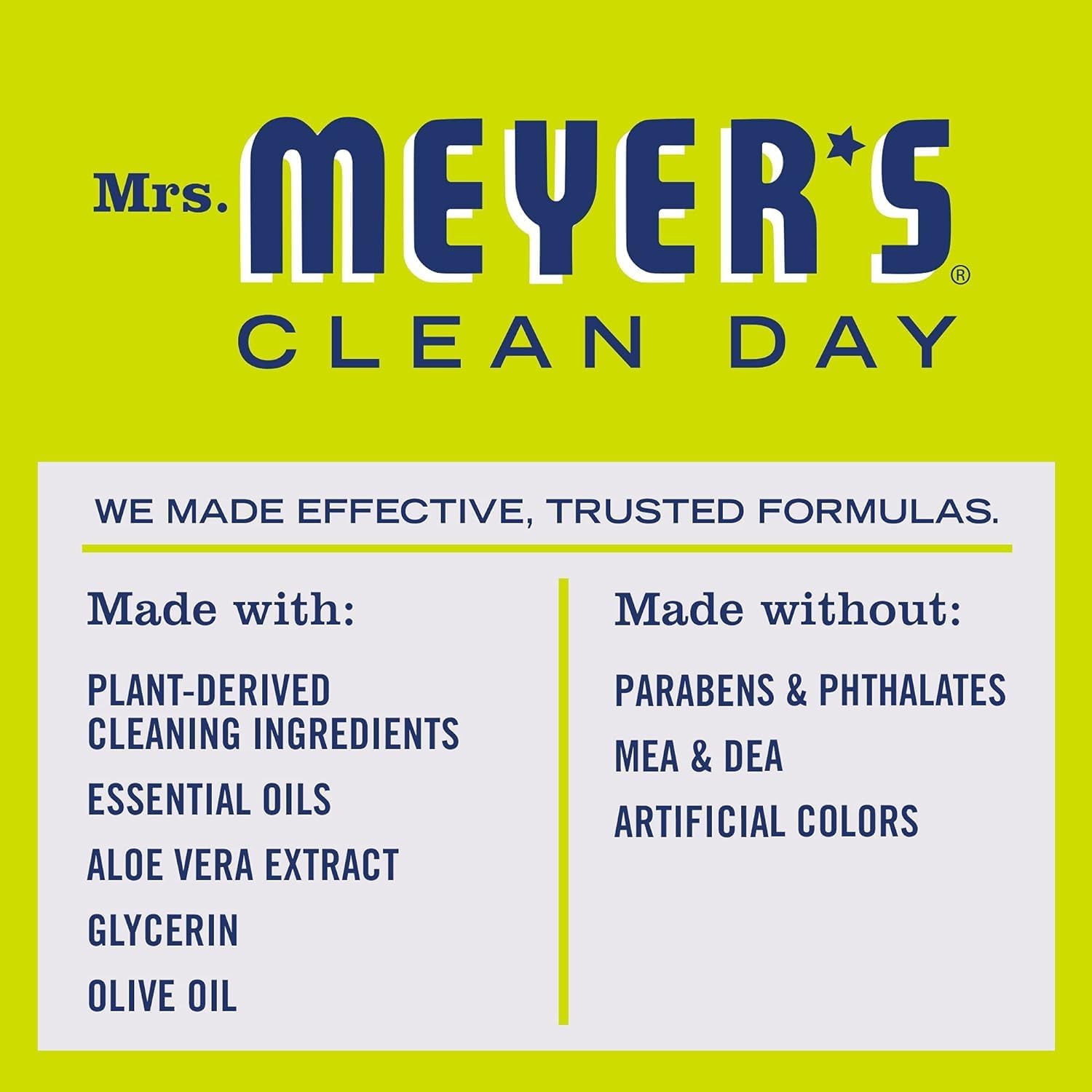 MRS. MEYER'S CLEAN DAY Hand Soap, Made with Essential Oils, Biodegradable Formula, Honeysuckle, 12.5 fl. oz - Pack of 3