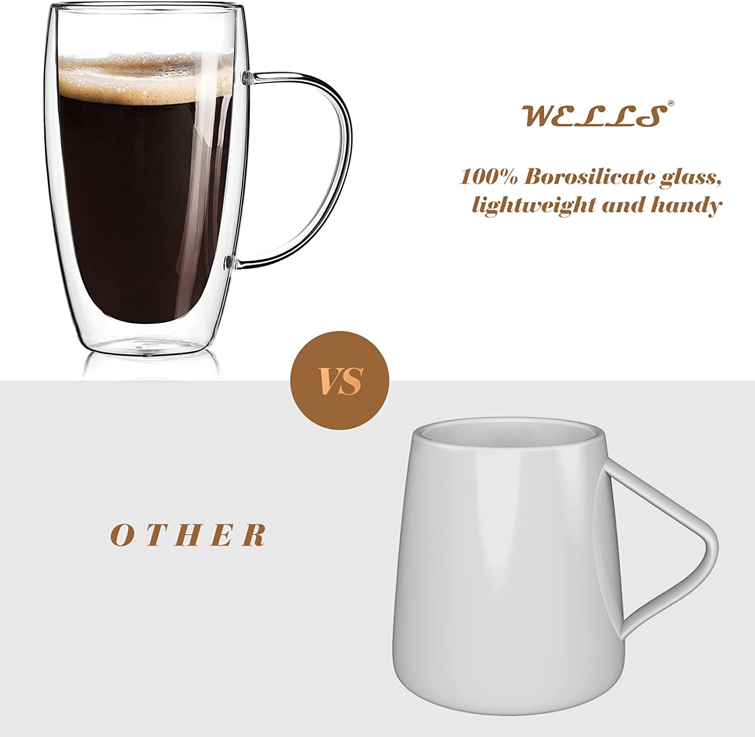 Espresso Cups With Handle,Espresso Shot Glasses,Clear Expresso Coffee Cups,Double Wall Insulated Espresso Mugs,Microwave Dishwasher Safe,Suit for Espresso Machine