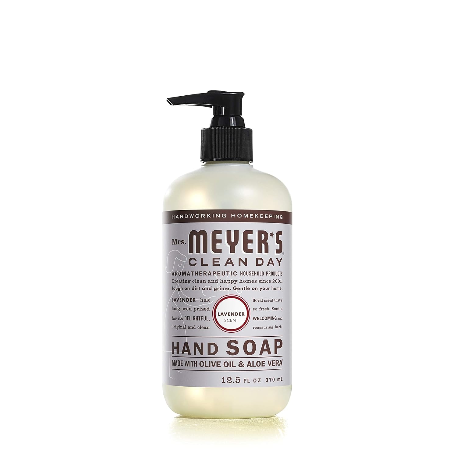 MRS. MEYER'S CLEAN DAY Hand Soap, Made with Essential Oils, Biodegradable Formula, Honeysuckle, 12.5 fl. oz - Pack of 3