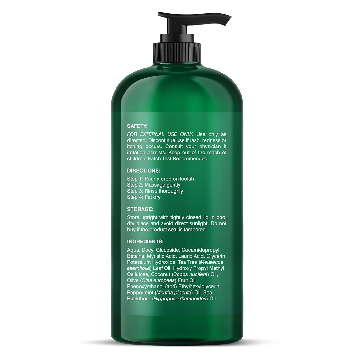 Botanic Hearth Tea Tree Body Wash - 16 fl oz - Helps Soothe Itchy, Dry Skin, Antifungal Body Wash with 100% Pure Tea Tree Oil - Sulfate Free, Paraben Free, for Men and Women