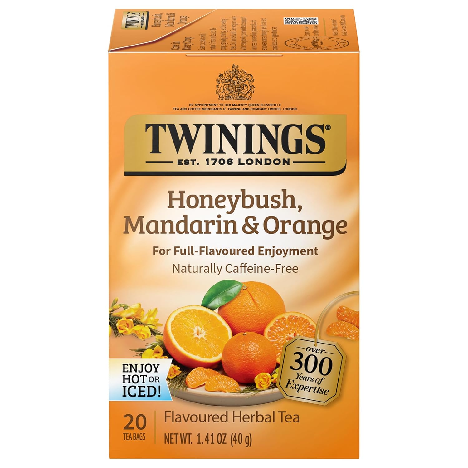 Twinings English Breakfast Black Tea Individually Wrapped Bags, 100 Count (Pack of 1), Smooth, Flavourful, and Robust, Caffeinated, Enjoy Hot or Iced | Packaging May Vary