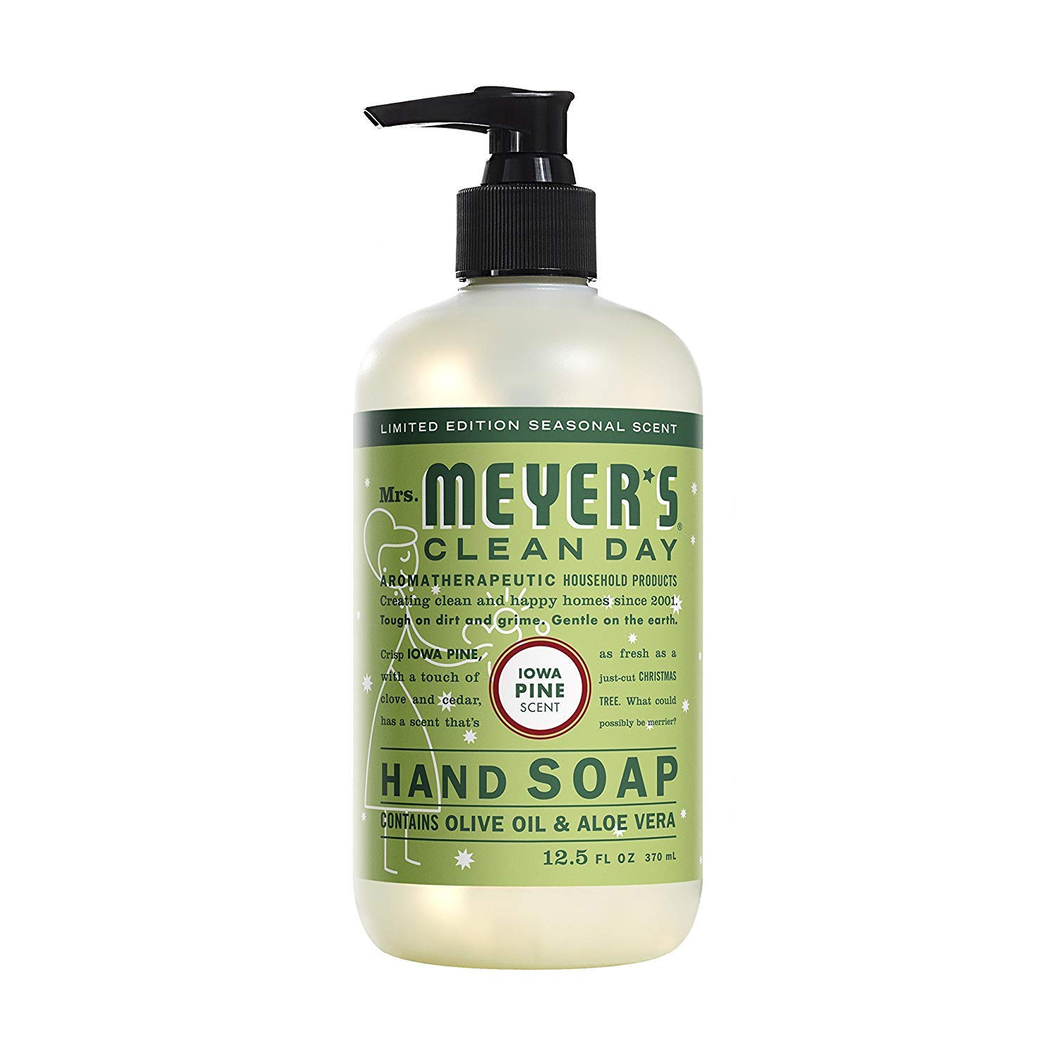 MRS. MEYER'S CLEAN DAY Hand Soap, Made with Essential Oils, Biodegradable Formula, Honeysuckle, 12.5 fl. oz - Pack of 3
