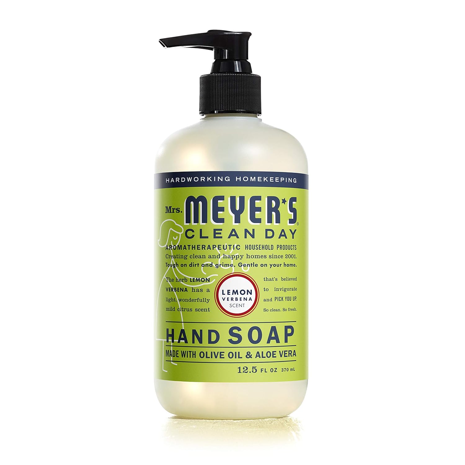 MRS. MEYER'S CLEAN DAY Hand Soap, Made with Essential Oils, Biodegradable Formula, Honeysuckle, 12.5 fl. oz - Pack of 3