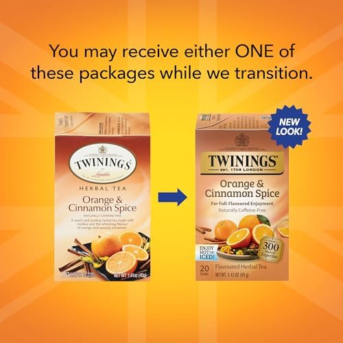 Twinings English Breakfast Black Tea Individually Wrapped Bags, 100 Count (Pack of 1), Smooth, Flavourful, and Robust, Caffeinated, Enjoy Hot or Iced | Packaging May Vary