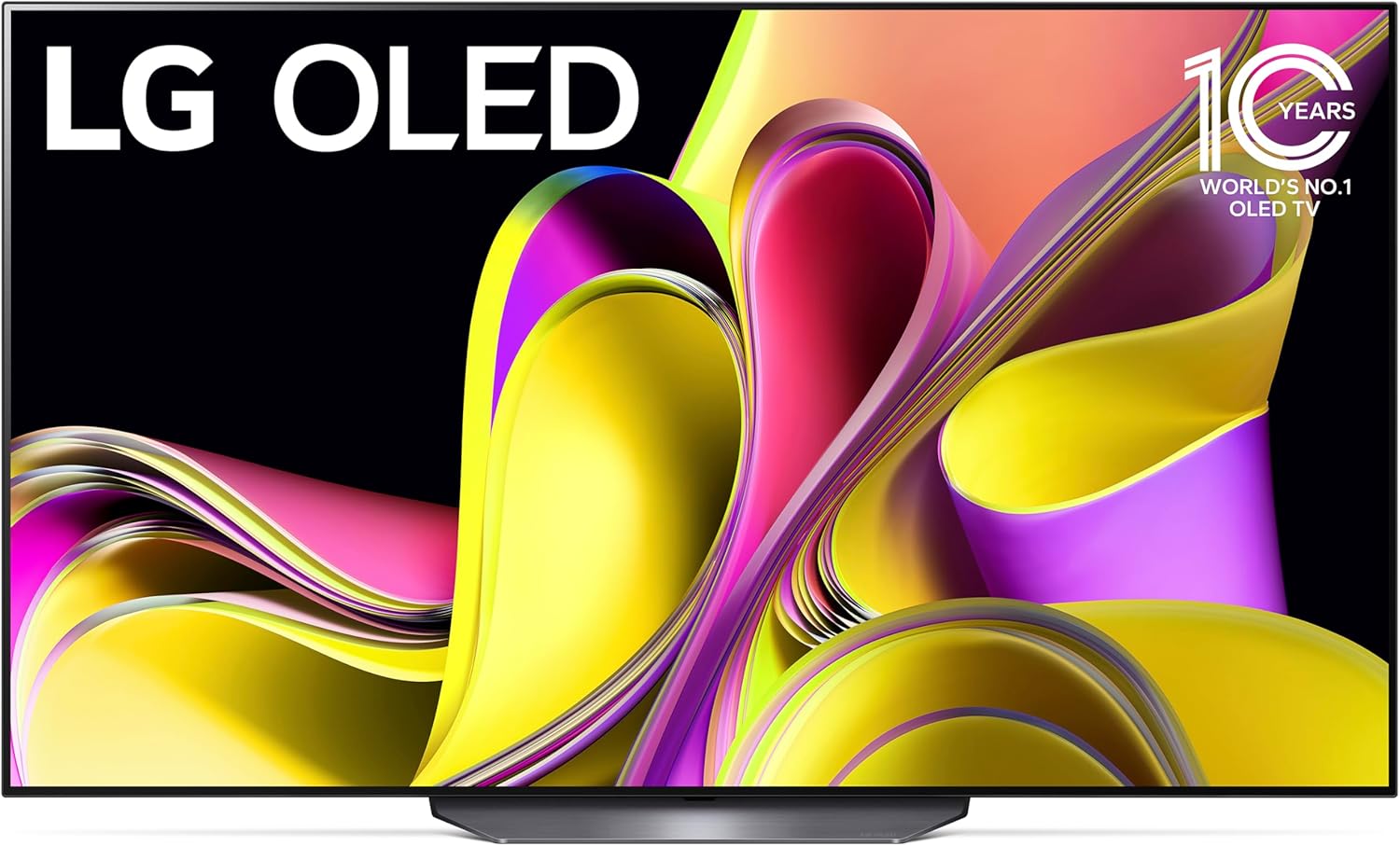 LG B3 Series 77-Inch Class OLED Smart TV OLED77B3PUA, 2023 - AI-Powered 4K TV, Alexa Built-in, Black