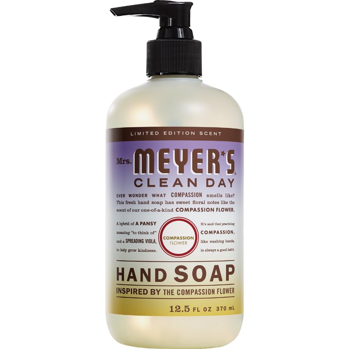 MRS. MEYER'S CLEAN DAY Hand Soap, Made with Essential Oils, Biodegradable Formula, Honeysuckle, 12.5 fl. oz - Pack of 3