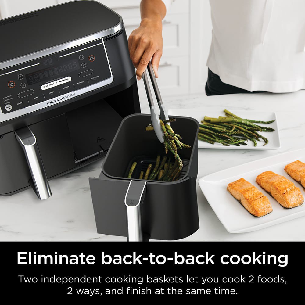 Air Fryer with 2 Independent Frying Baskets